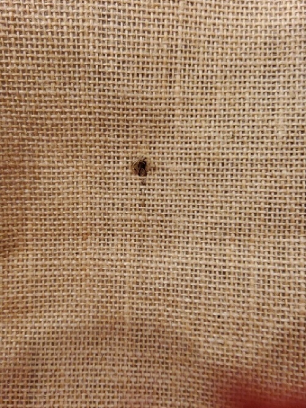 Mobile Office Jute Tote Bag in Natural and White - Picture 5 of 6